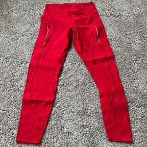 LIKE NEW ATHLETA Red Rainer Tight Size Small